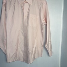 LLBEAN Long Sleeve Pink Dress Shirt-chest Pocket- Med-regular-very Gently Loved