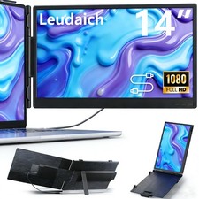 14" Laptop Screen Extender, FHD 1080P IPS Dual Screen Travel Monitor Extender...