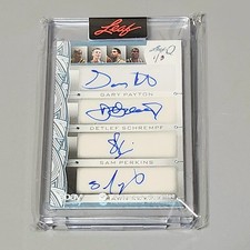 2024 Leaf Q Sonics Gary Payton, Schrempf, Sam Perkins Shawn Kemp QUAD Auto #1/3