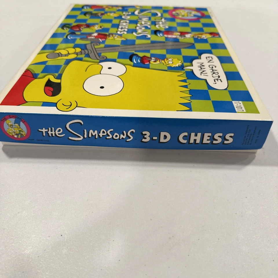 Vintage 1991 The Simpsons 3D Chess Set Complete Board Game Classic Collectible - Image 3 of 4