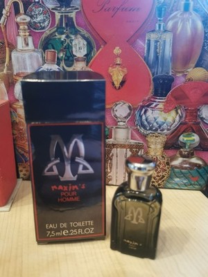 MAXIM S     '' POUR  HOMME '' FOR MEN  7,5  ML EAU DE TOILETTE MINIATUR VINTAGE