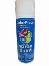 Lot Of 24 Cans Of Color Place Spray Paint White Gloss Multi Surface 10 Oz Ea