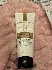 Bath Body Works Aromatherapy Peaceful Tea Tree Peppermint Body Cream 8 Oz New