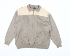 Mens UK Size 2XL Tootal Beige Basic Jacket