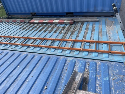 Scaffold Ladder 20 Ft 6m Steel One Piece Heavy Orange