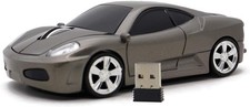 Wireless Mouse Sports Car USB Computer Mice Optical 2.4GHz with Gray