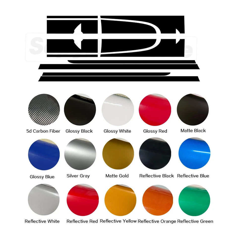 Pegatina de rayas laterales del maletero del coche para MINI Cooper Countryman R60 2010-2014 JCW Foto 3 de 4