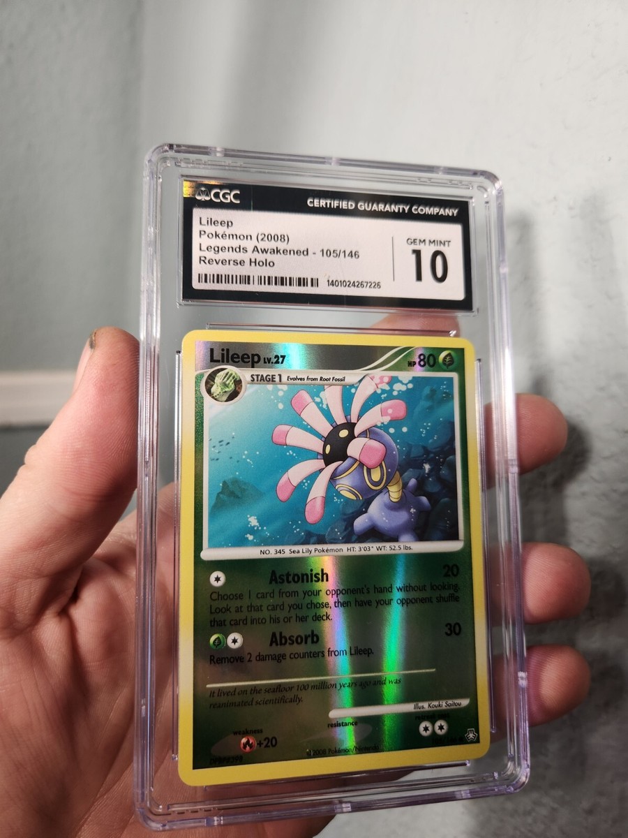 TOP POP 6) CGC 10 GEM MINT Pokemon Legends Awakened 105/146 Lileep