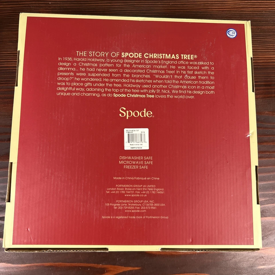 Spode Christmas Tree 2 Piece Chip & Dip | 12.5 Inch | Dishwasher Safe - Image 4 of 4