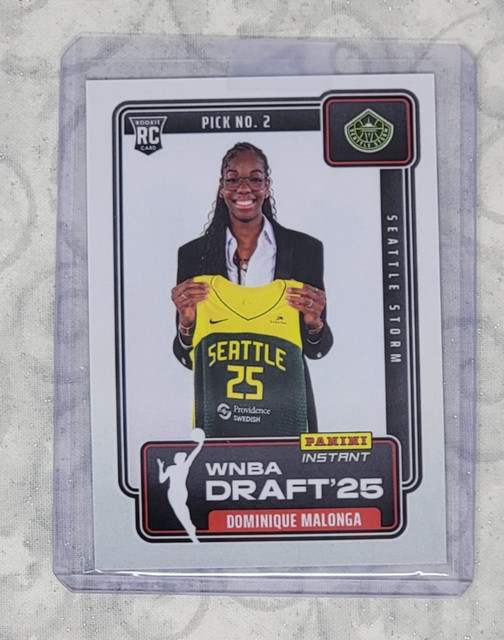 2025 Panini Instant WNBA Draft Night #DN-2 Dominique Malonga RC