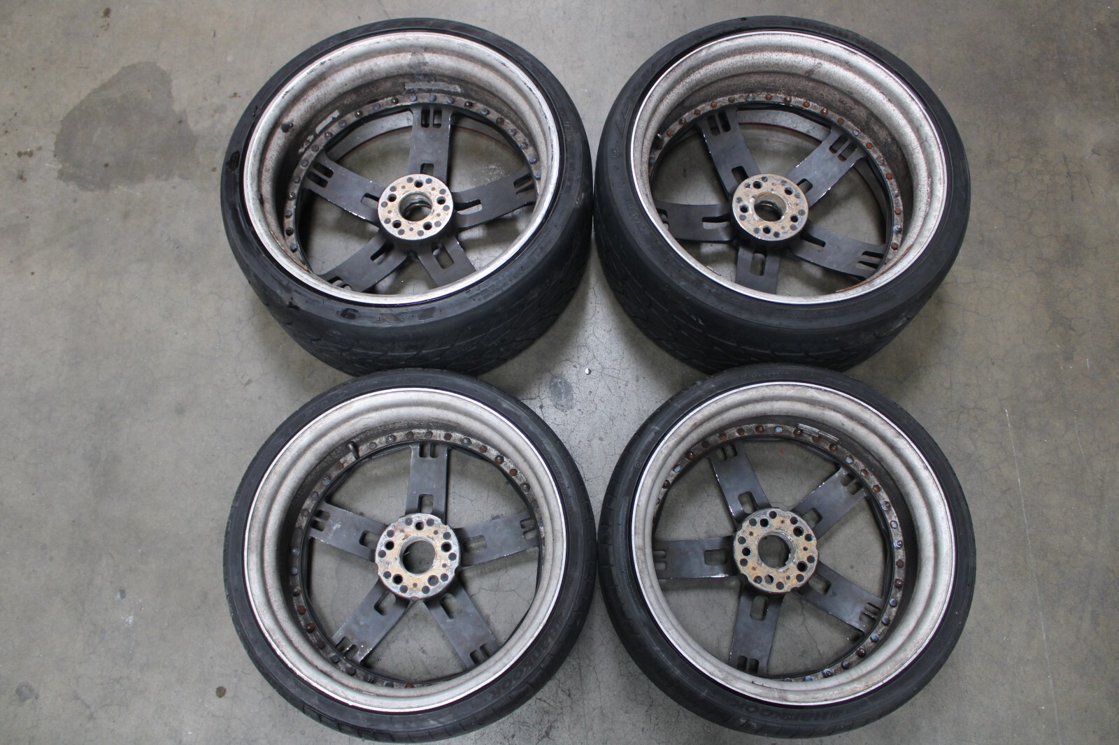 Ferrari F430, Aftermarket Wheel Set, Front 20" Rear 22," Curb Rash, Used