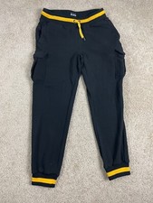 Dogg Supply by Snoop Dogg Cargo Pants Mens Large Jogger Drawstring Logo Black