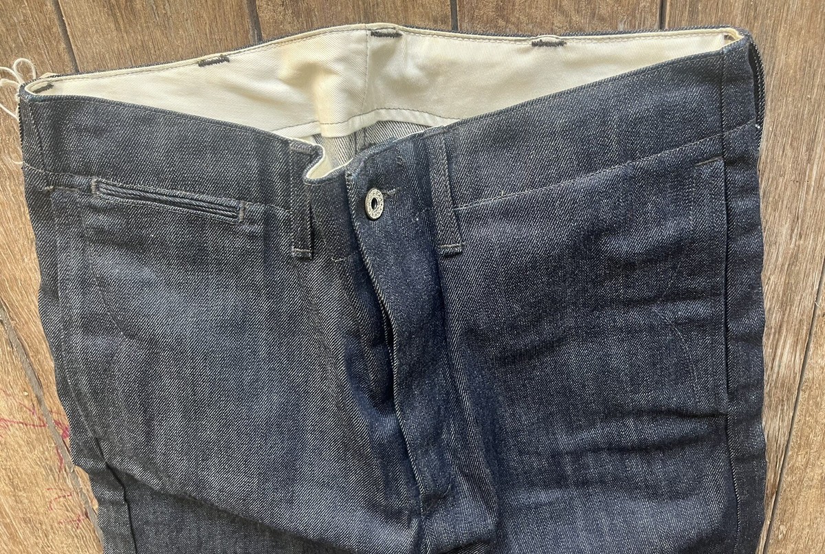 RRL Jeans Men's officer's chino Rigid denim tech kurabo size