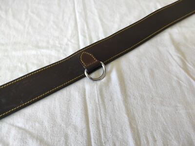 Sangle De Flanc Arrière Pour Cheval Texas - 75 Cm - Cuir Noir Occasion