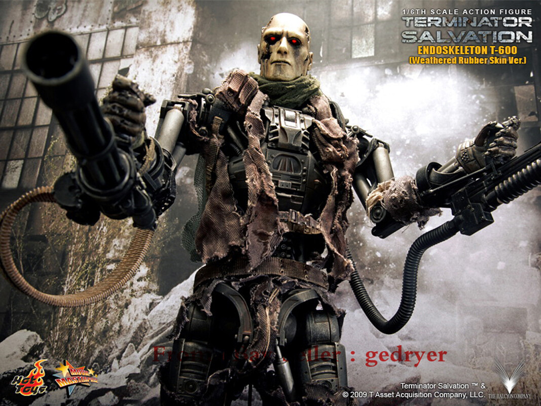 Hot Toys - 訳あり ターミネーター サルベーション エンドスケルトン T-600 コレクターズエディション MMS 93 フィギュア TERMINATOR 4 R2505-088 HOT TOYS MMS93 TERMINATOR SALVATION T-600 EXOSKELETON 1/6