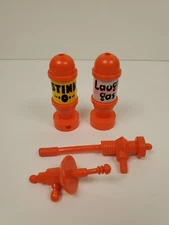 Lot Of 3 Teenage Mutant Ninja Turtles 1989 Party Wagon Parts GUN/BOMBS/RADAR