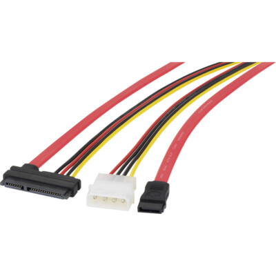 Renkforce Festplatten Anschlusskabel [1x SATA-Buchse 7pol., IDE-Strom-Stecker...
