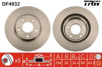 Bremsscheibe Jeep P. Kompass/Patriot 2.0-2.4 06-