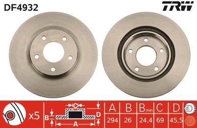 BREMSSCHEIBE JEEP P. KOMPASS/PATRIOT 2.0-2.4 06-