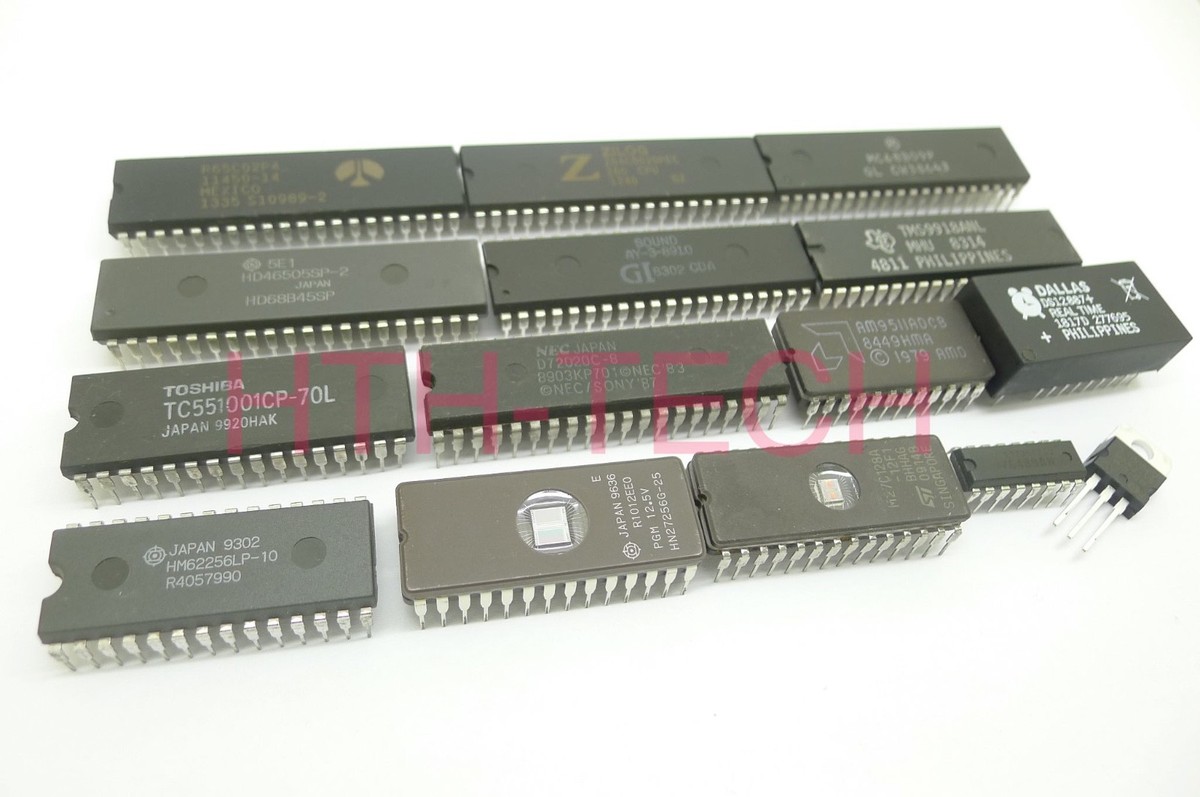 Generic Z80 6502 6809 IC kit with SRAM EPROM TMS9918 6845 VDP etc