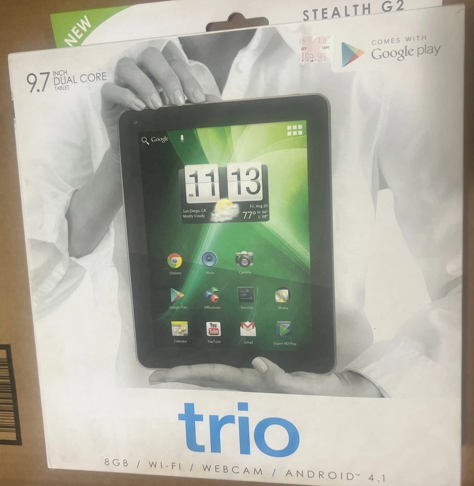 New Trio G2-9 9.7 inch Dural Core Tablet 8GB/ WiFi / Webcam /Android 4.1 - Image 3 of 4