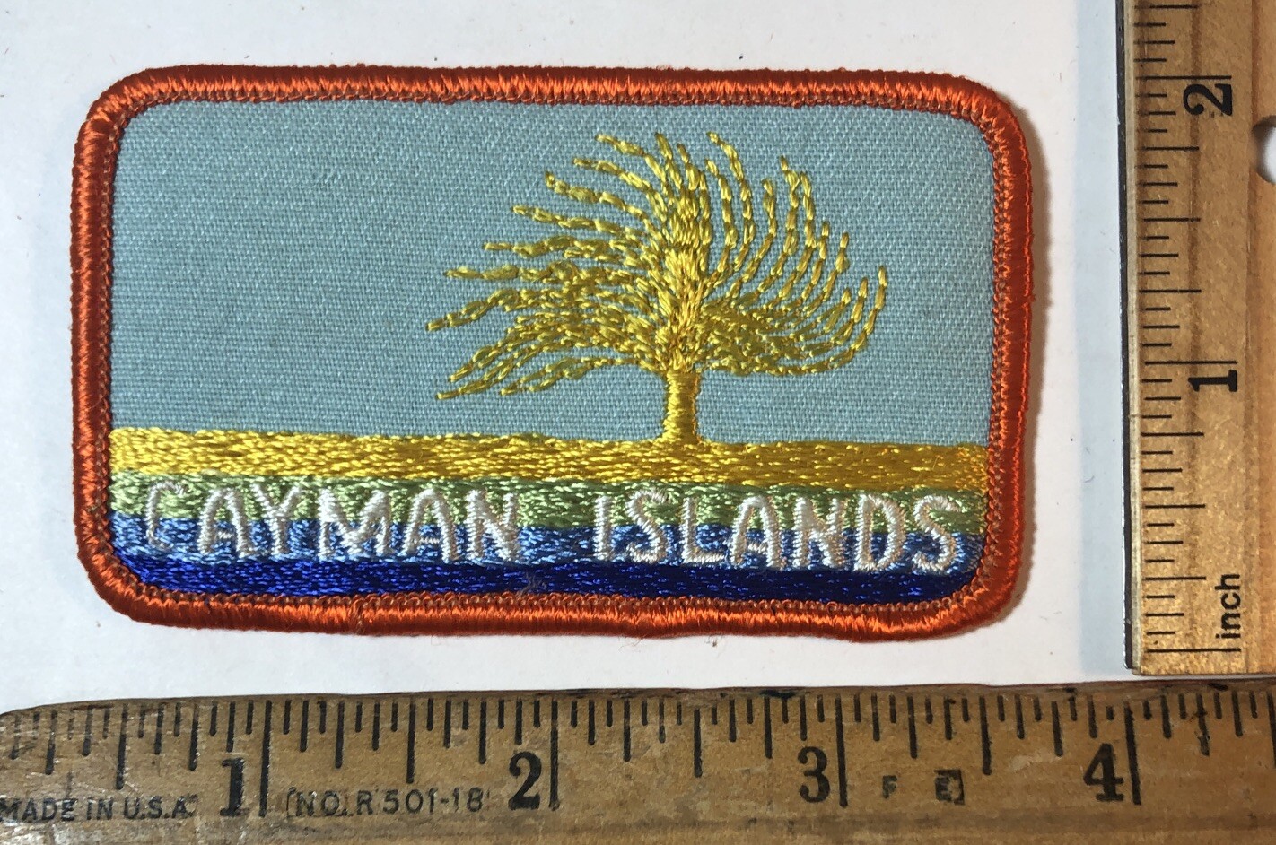 Vintage Cayman Islands Travel Souvenir Embroidered Patch