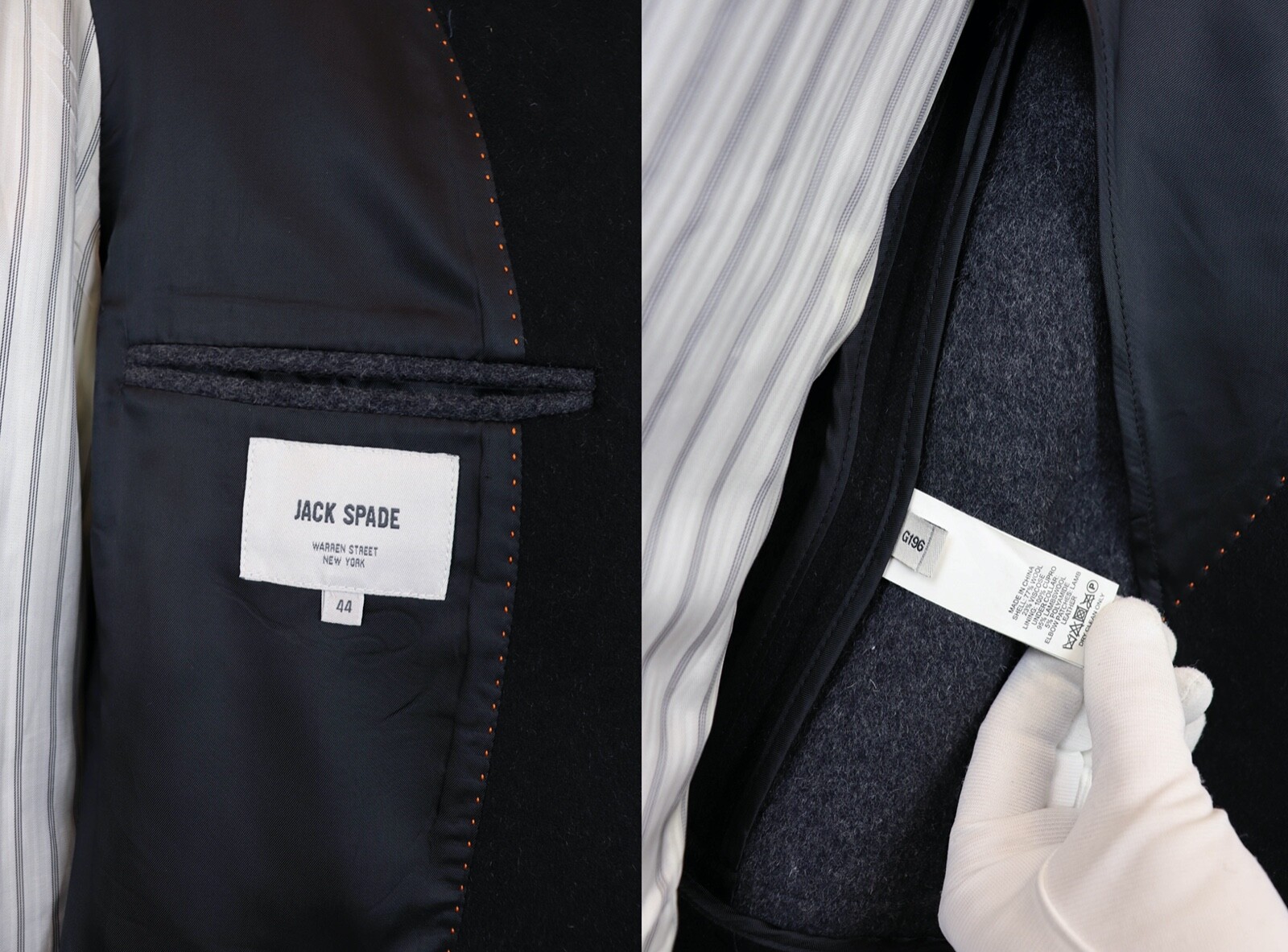 Men's Jack Spade Warren Street New York Wool Elbow Pa… Gem