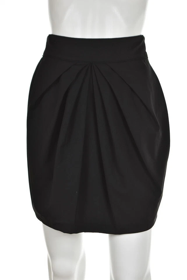 Catherine Malandrino Skirt Size 2 Black Pencil Wool Above Knee Wear to Work