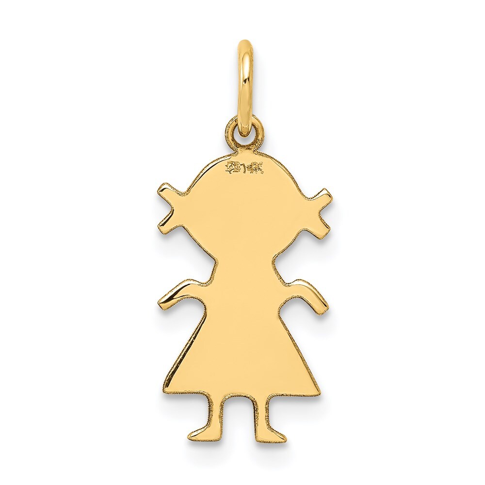 14K Yellow Gold Girl Charm XM93/11 | eBay