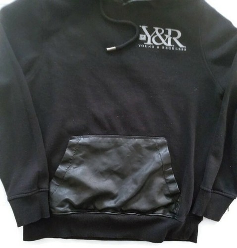 Young and Reckless Hoodie Sweatshirt Boys Youth Size Small Black - Picture 4 of 12