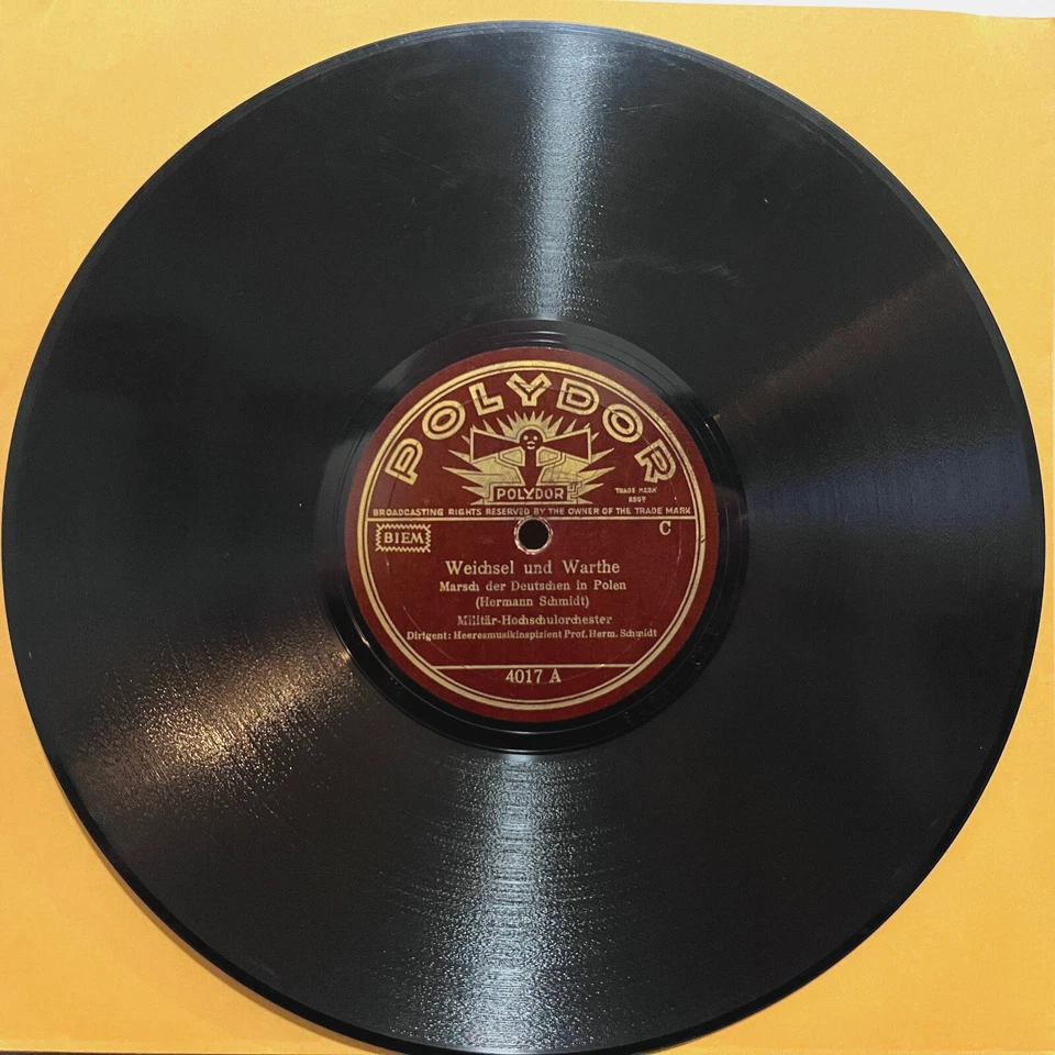 Polydor 1939 Germany - Weichsel Und Warthe - 10" Shellac 78RPM Record - V - Image 2 of 4