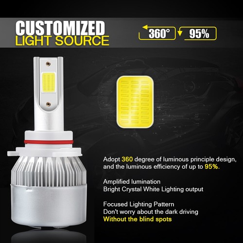 For Acura TSX 2009-2014 Combo HID/LED Headlight High Low Beam Fog Light Bulbs C6 - Picture 5 of 20