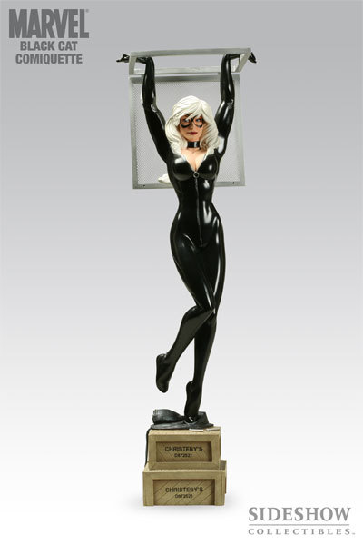 SIDESHOW BLACK CAT COMIQUETTE EXCLUSIVE EDITION 1/4 SCALE STATUE