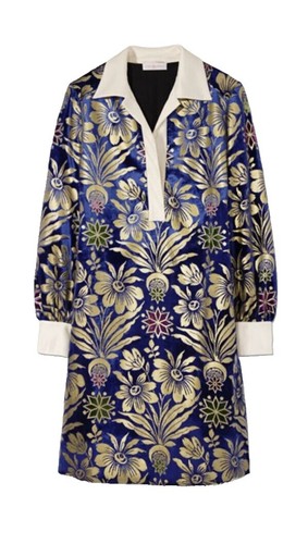 blue embroidered dress RANGREZA Kid Frock - BLUE Girl Dress Eastern main image 1