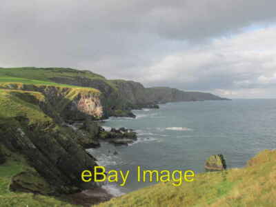 Photo 6x4 Cliffs beyond Pettico Wick Northfield Amazing rocky coast. c2016