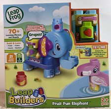 Leap Frog Leap Builders Fruit Fun Elephant interactive learning blocks 21 pcs.