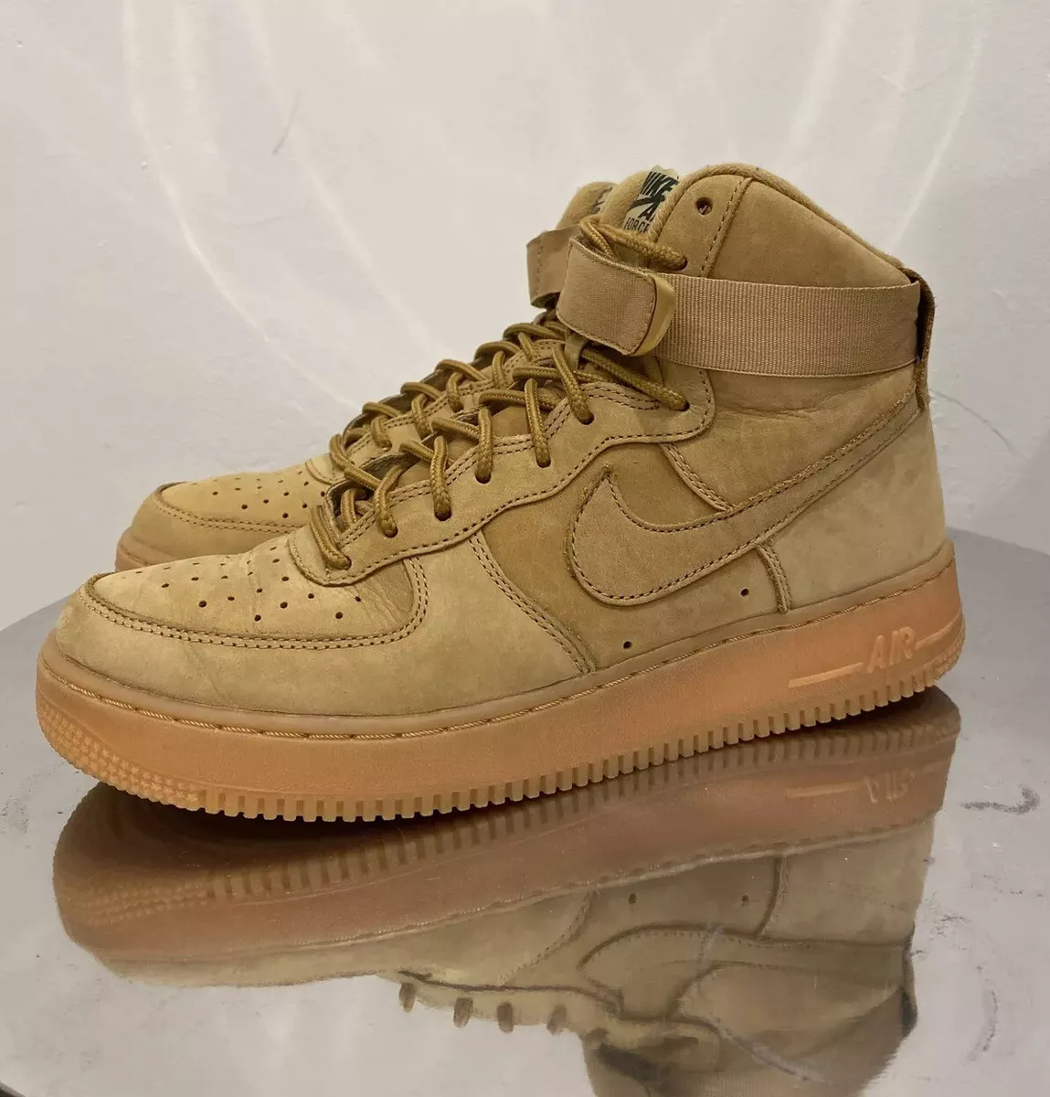 Nike Air Force 1 High 07 LV8 Flax Men's Size 8.5 Wheat Gum…