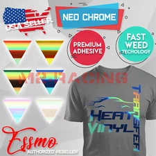 Neo Chrome Heat Transfer Vinyl HTV T-Shirt 20" Wide Roll Iron On / Heat Press