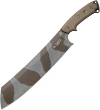 TOPS El Chete Midnight Bronze Camo Tan Micarta 1095HC Fixed Blade Knife ELCH04C