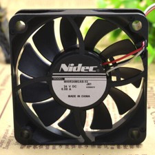 Nidec M60R24MGAB-53 24V 0.08A 6015 6cm Chassis Cooling Industrial Fan Quiet