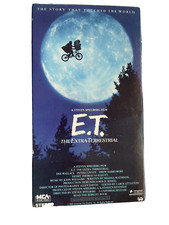 E.T. ET The Extra Terrestrial VHS 1982 Rare Green and Black Tape, S.Spielberg