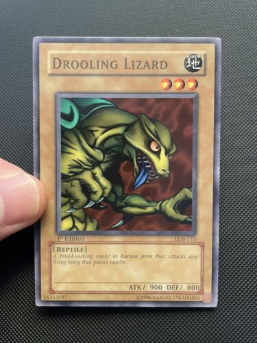 Yu-Gi-Oh! Drooling Lizard Legend of Blue Eyes LOB-115 1st Edition NA English - Picture 1 of 8