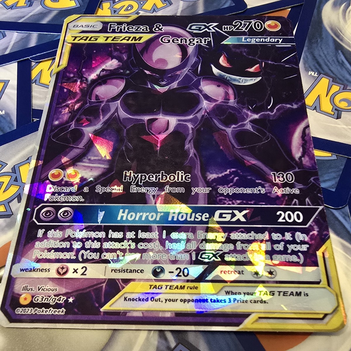 Dark Frieza Gengar Tag Team Pokemon Card | eBay