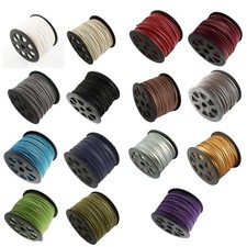 Suede Cord with Imitation Leather, Faux Suede, String, Thong 3mm x 1.5mm (J2)