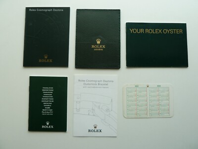 Rolex Daytona Booklet Set 6 Teilig - englisch von 8-2002 -