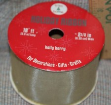 Gold Sheer 2.5" W x 18 Feet Ribbon Craft New Fast Shipping