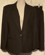 Vintage CLASSIC COLLECTION Women s 2PC Skirt Suit Size 12 Brown