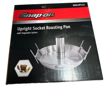 NEW! Snap-on Tools Upright Socket Beer Can Chicken Roasting Pan With ...