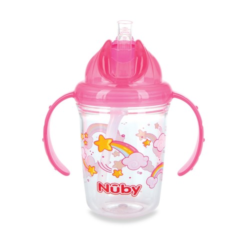 Nuby Flip N Sip Cup with Soft Trainer Straw - No Spill - No Leak - 8oz/240mL - Picture 3 of 21