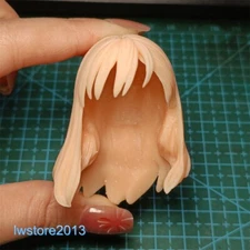 1:6 1:12 1:18 Girl Hair Sculpt For 12" 6" 3.75" Female Action Figure Head Body